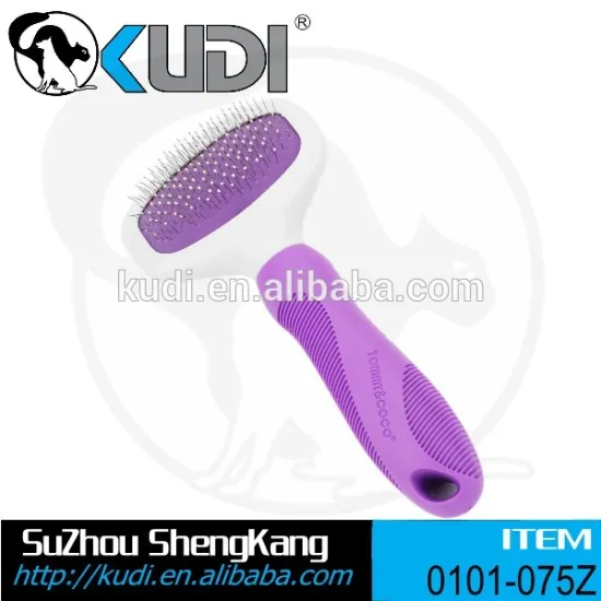 Best selling products pet hair accessory dog slicker brush with dots