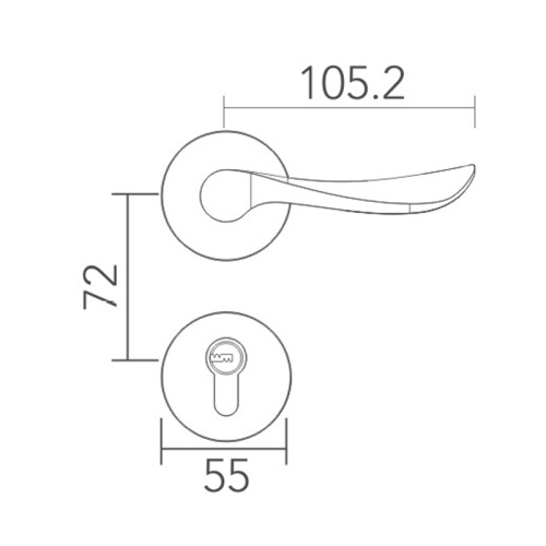 Sichern Sie stille Schlosslösung
