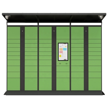 Intelligent Automated Parcel Lockers Ads Screen Smart Package Lockers for office Residential Buildings express delivery locker