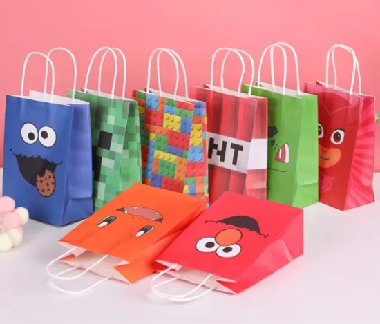 Brown Kraft Paper Bags with Coffee base
