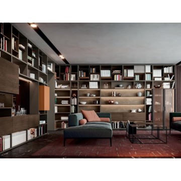 Combinação de prateleira de mesa para economizar espaço com estilo moderno