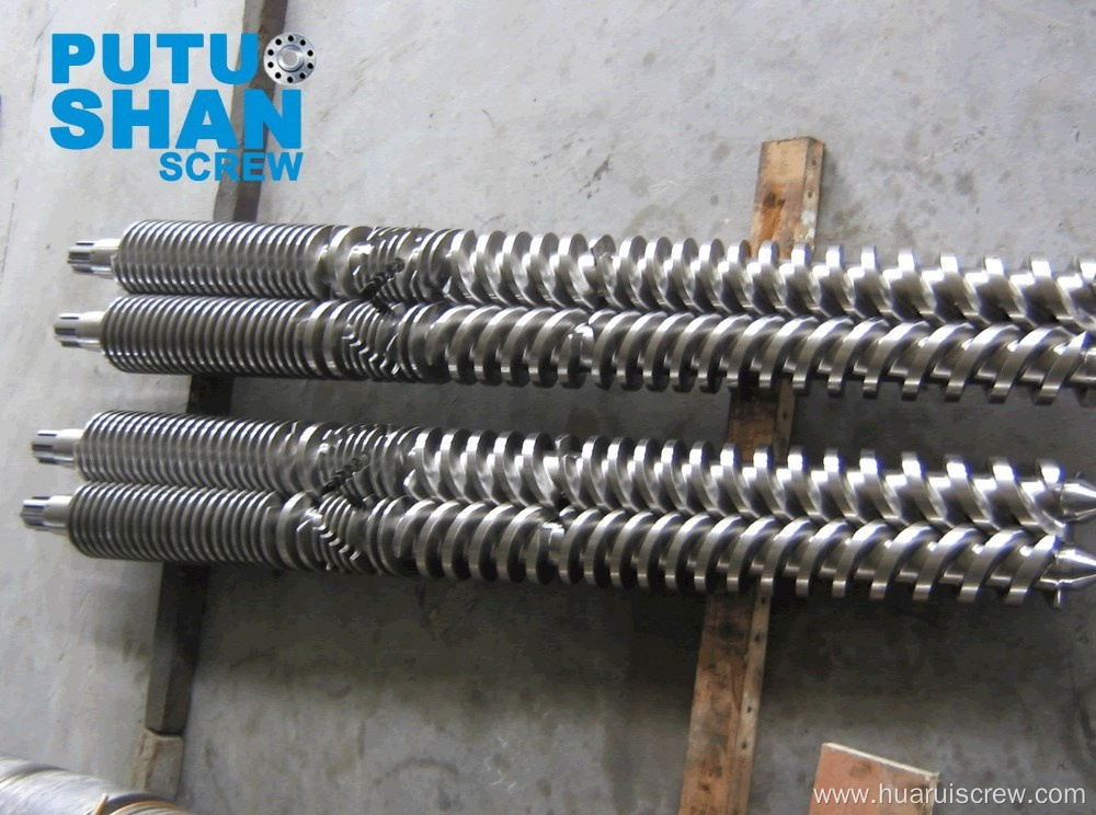 Bimetallic parallel twin screw for PVC extruder(WPC)