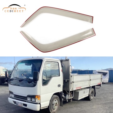 Viento litigante de la lluvia Sun visera para Isuzu NKR - Accesorio de automóviles de la puerta de acrílico