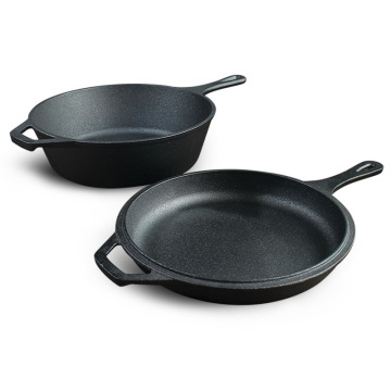 Enameled Cast Iron Dutch Oven with Handle Lid - Round