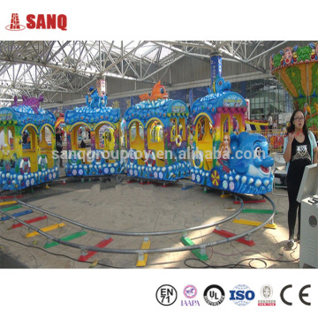 Electric Amusement Kids Track Rides Train, Children Rail Train For Sale