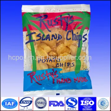 Plastic Potato Chip Bag With Tear Notch 