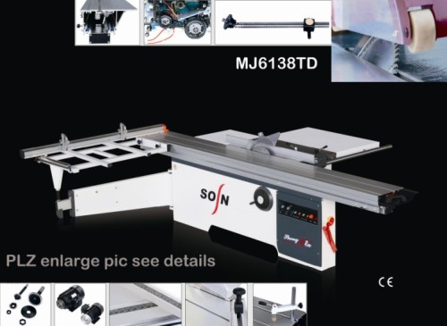 Woodworking sliding panel saw