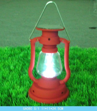 Solar Light Torch Red Lamp Hang on the Wall