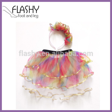 Wholesale Headband Baby Tutu Skirt Children Pettiskirt Princess Skirt Dance Wear Party Clothes