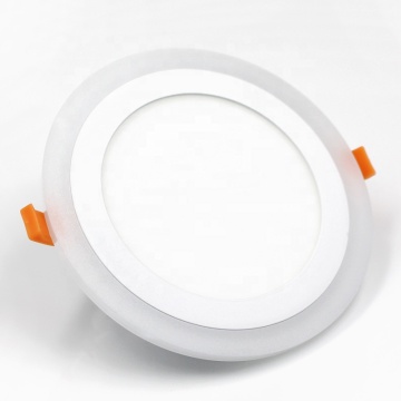 Adjustable Commercial Housing Double Color LED Panel Light with White Frame
