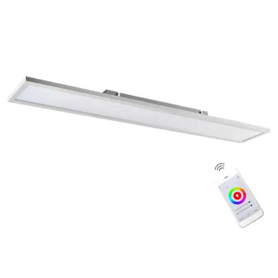 Ultra Thin Surface Mounted Smart Tuya Zigbee Supermarket Slim LED Panel Light 48W/72W Dimmable