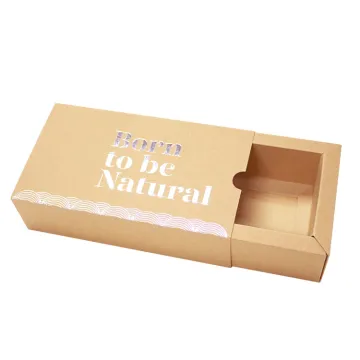 Brown Kraft Paper Iniversal Folding Drawer Gift Box