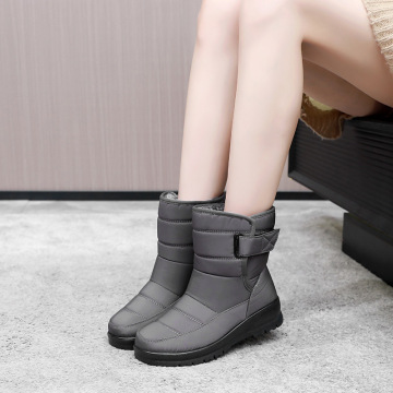 High tube thickened warm snow boots for women