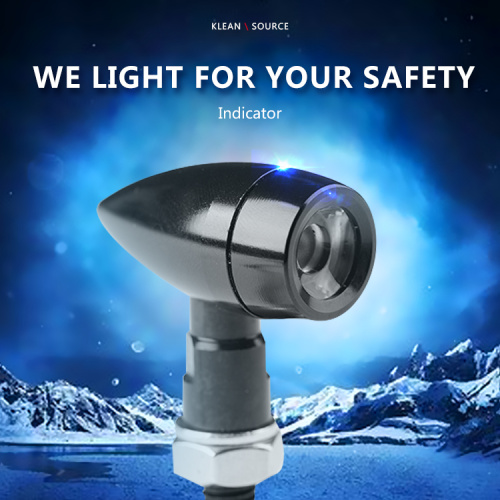 મીની બુલેટ સ્ટાઇલ મોટરસાયકલ બ્લિંકર ટર્ન સિગ્નલ લાઇટ