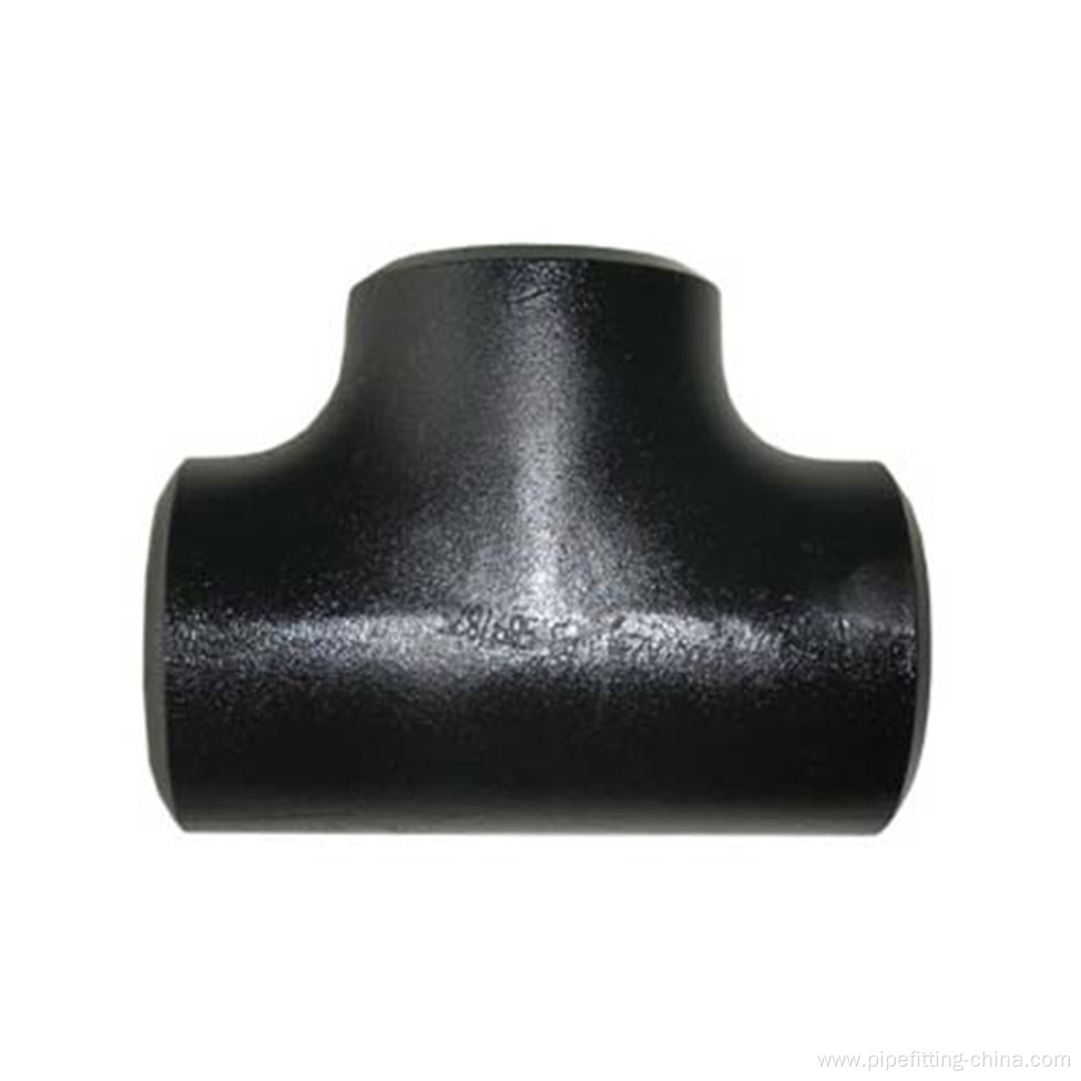 Black Welding Pipe Fitting Equal Tee