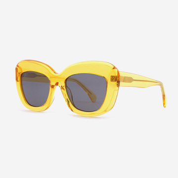 Retro Oversize Acetate Female Sunglasses