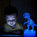 Luz de la noche de dinosaurio LED para niños