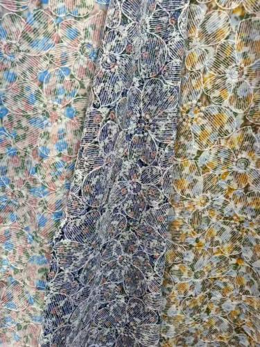 Embroidery lace fabric with print 120CM