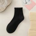 Candy colored rolled edge cotton socks