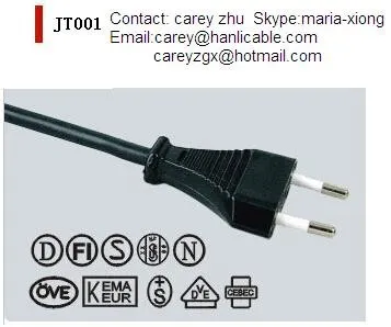 AC Power Cord of European and International Standard