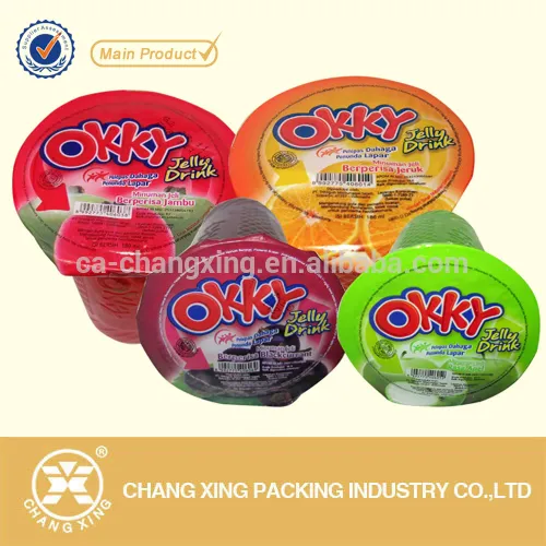 Beverage Plastic Food Packaging Film Jelly Packaging Peelable Lidding Cup Sealing Film