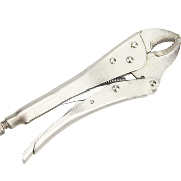 7.5-Inch Curved Jaw Locking Pliers with Wire Cutter - Premium Cr-V Construction