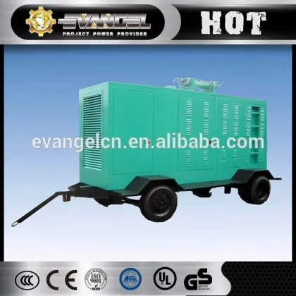 Power supply trailer generator 60HZ 105kva portable silent power generator for sale
