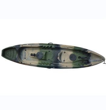 Top Quality Army Green Fishing Kayak for Two - Woowave Factory Tandem Kayaks with Paddle