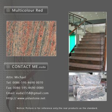Multicolour Red granite