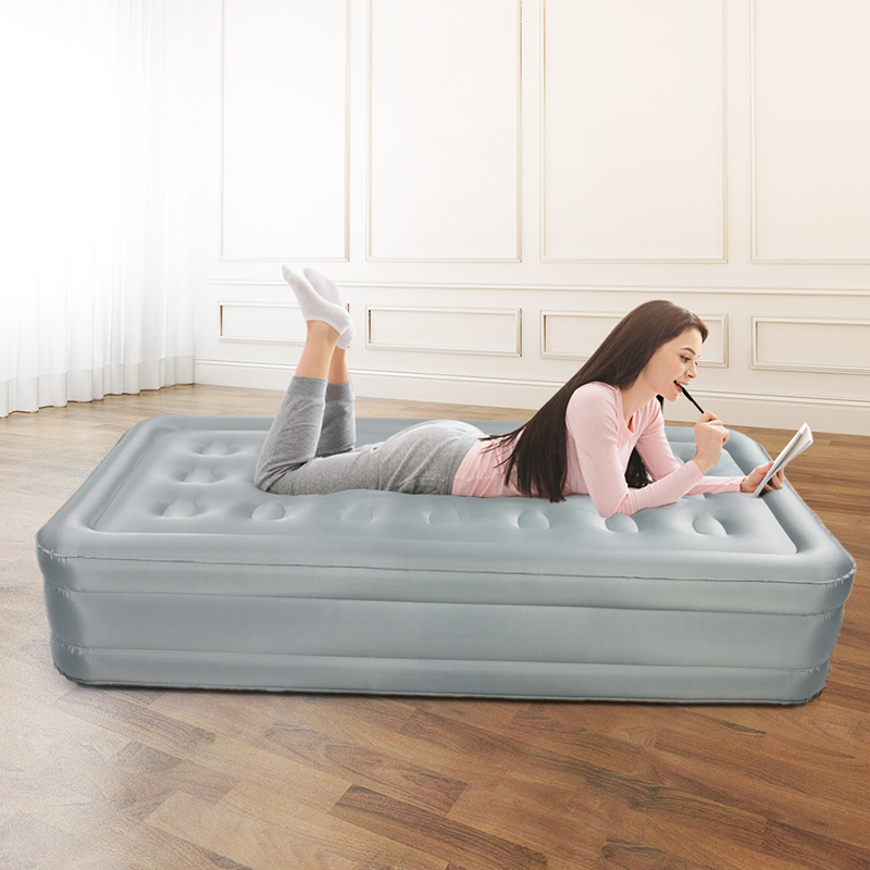 Single Blow Up Bed Pvc Camping Air Mattress, High Quality Single Blow Up Bed Pvc Camping Air