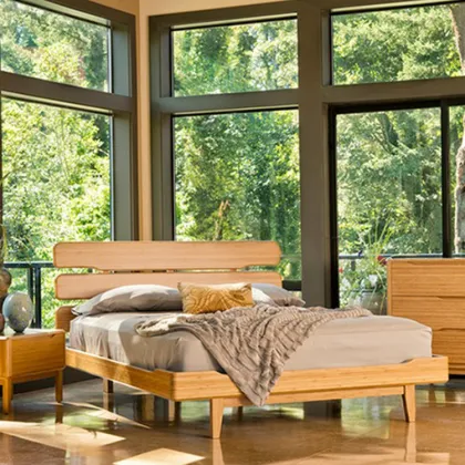 Hot sale & high quality eastern king platform bamboo bed