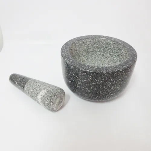 Black Granite Martar and Pestle