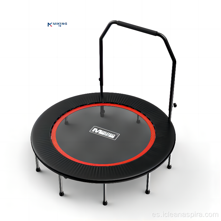 Trampolín plegable con mango en forma de U ajustable