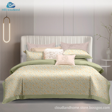 Cloudland Ethan Printed Designer 100% Cotton Duvet Cover Set - Queen Size Luxury Bedding