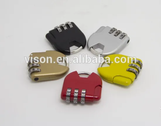 Mini cute travel luggage lock 3-dial digital lock security lock