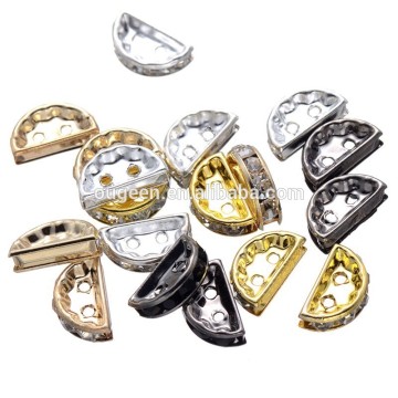Special jewelery spacer rondelle rhinestone slider bead