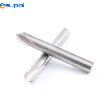 Spot Carbide Spot Chamfer End Mill untuk Baja Aluminium