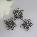 15mm Alloy Hollow Butterfly Charms For Necklace Bracelet Earrings Butterfly Jewelry Making Findings Accessories