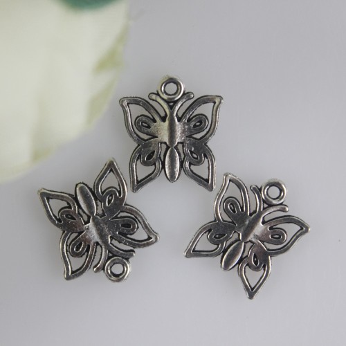 15mm Alloy Hollow Butterfly Charms For κολιέ βραχιόλι σκουλαρίκια πεταλούδα κοσμήματα κάνοντας ευρήματα αξεσουάρ