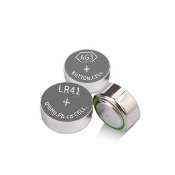 Eco-friendly AG3 1.5V LR41 Alkali Tombol baterai untuk lampu LED