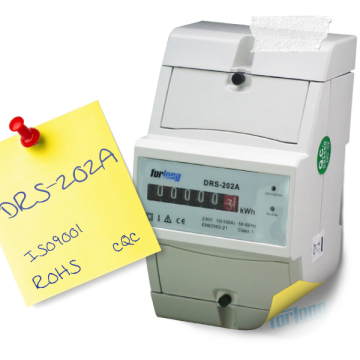 4 module Analog DIN rail single phase energy meter or Romania market