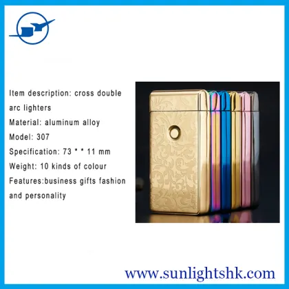 Thin Electric Lighter USB Flameless Cigar Torch Cigarette Lighters Present