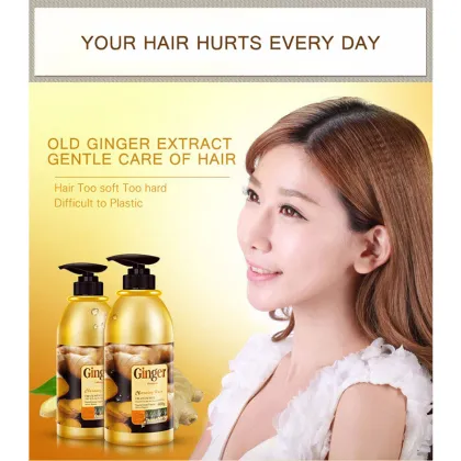 Organic Natural Herbal Anti-Hair Loss Ginger Shampoo Set