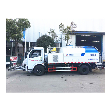 Dongfeng 6000 liter high pressure cleaning truck with washing truck for sale