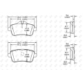 Brake pad of Mercedes-Benz GL350 D1630