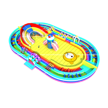 Customized Commercial Inflatable Park: Adult and Children Outdoor Amusement Inflatable Theme Park