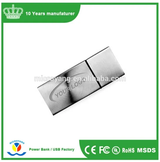 Stainless Steel rectangular metal Usb Flash Drive 32gb