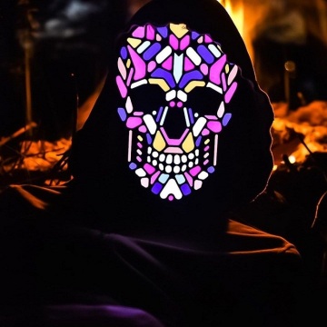 Halloween LED Glowing Mask - RaveLife LED Music Light Up Mask for Festivals