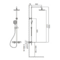 Alpine Termostat Shower Combination Square