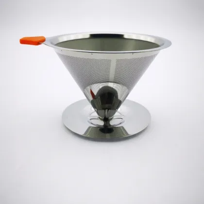2020 Newest Hot sales worldwide Stainless Steel Coffee Filter Cone/Clever Coffee Dripper /Drip Coffee Maker with Holder